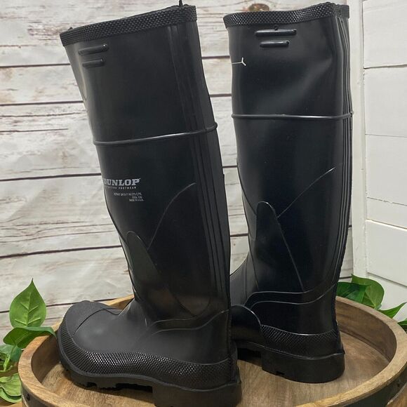 Dunlop Monarch 16" Steel Toe ASTM F 2413-11 Rubber Work Boots Men 8 Women 10 - Picture 3 of 9